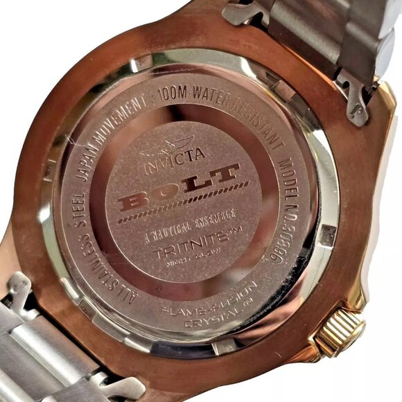 $795 MSRP- Invicta Bolt Quartz Silver Dial Two-tone Ladies Watch